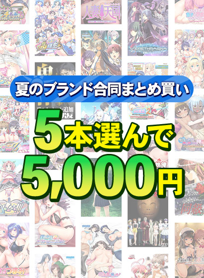 【アダルトゲーム】【まとめ買い】1，600作品以上から5本選んで5，000円！夏のブランド合同まとめ買い