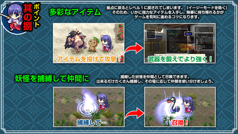 ポイント其の捌　多彩なアイテム