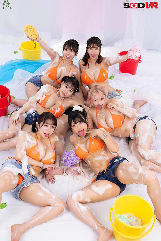【VR】【8K】CHINPO WASH VR ビキニ整備士6人による全身淫乱点検 全身舐められ!洗われ!究極ハーレム 画像19