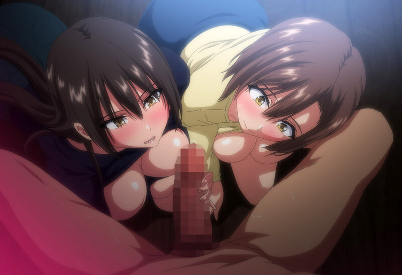 【FANZA限定】OVA巨乳が2人いないと勃起しない夫のために友達を連れてきた妻＃1セル版 オリジナルB2タペストリー付 画像5