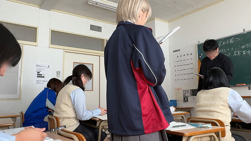 【俺たちの穴】 金髪転校生とサイレントSEX C-4 はるの 安堂はるの 画像1