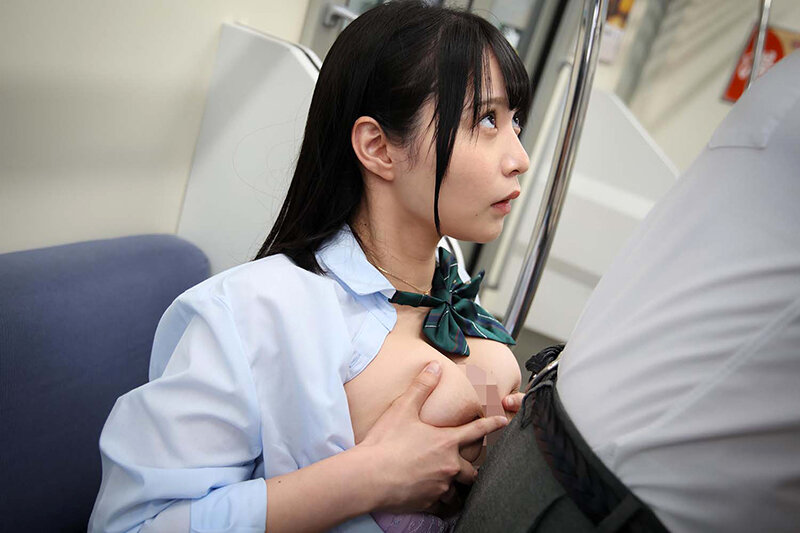 最終電車で痴女とまさかの2人きり！ぽちゃカワJ○Ver向かいの座席でパンチラしてくる小悪魔肉感女子○生の誘惑で勃起したらヤられた 画像16