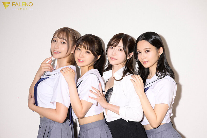 FALENOstar5周年記念！いきなりハーレムハイスクール！スター女優4人が学校で舐めてハメて大乱交スッペシャル！ 天使もえ 吉高寧々 三葉ちはる 茉城まみ - Image 2