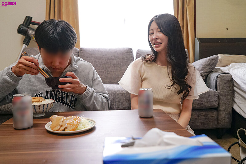 素人妻が一般大学生の自宅にコンドーム1つ渡され一泊 一度のゴム姦では満足できず宿泊中2度もガチ中出しを許してしまう(HAWA-334) 画像3