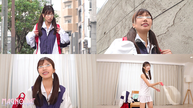 『美尻でデカ尻なアスリート女子限定！1cmだけ挿入ディルド空気イスに挑戦！』はにかむ笑顔が素敵なソフトテニス部JDが挑戦☆大股開いて挿入開始！感度が良すぎて連続絶頂！潮吹きを止められず一面水浸し！【街角素人モニタリング♯ゆいな♯21歳♯大学生】 画像1