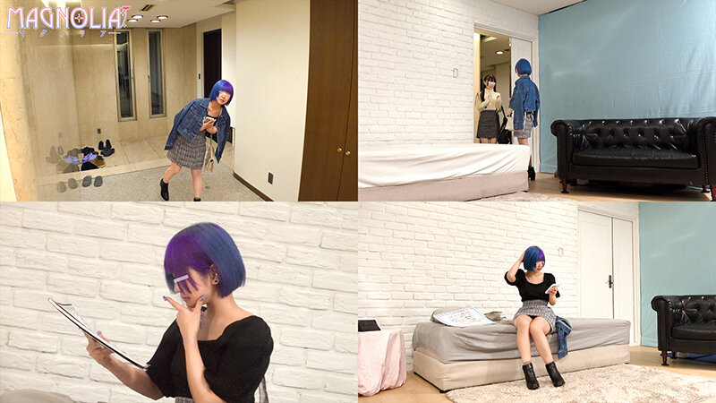 『女子大生の友情数珠つなぎ企画！友達を身代わりにして密室から脱出せよ！』舌ピアスがエロい青髪JDが挑戦☆突然のデカチン即ハメに困惑からのメロメロ連続絶頂…友達が到着するまで美尻を弾ませながらガン突き連続中出し♪【街角素人モニタリング♯りの♯21歳♯大学生】 画像1