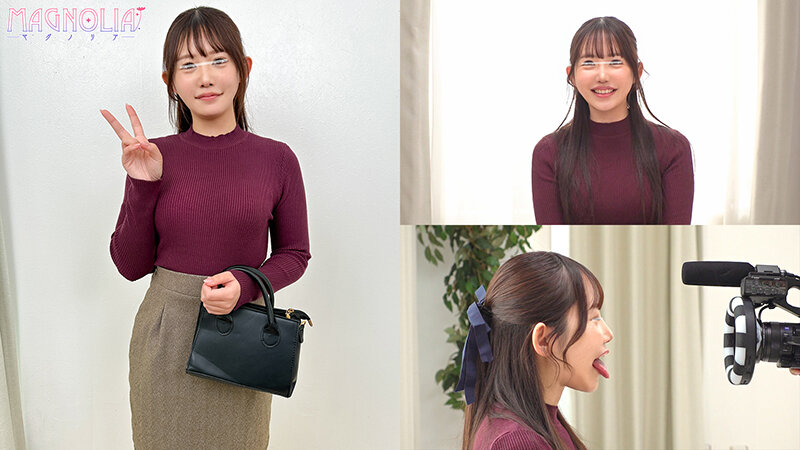 『唇美人な女子大生限定！！お口の中身を当ててみて？』笑顔が眩しいきゃわたんJDが目隠しして色んな物を食感テイスティング…突然現れたデカチンに大興奮しながら下のお口でもジュボジュボおチ○ポを頂いて腰振りが止まらない♪【街角素人モニタリング♯あきほ♯22歳】 画像1