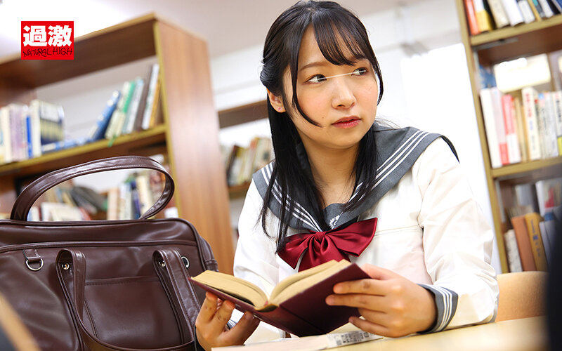 図書館で声も出せず糸引くほど愛液が溢れ出す敏感娘30 ポニテ巨乳J〇 画像2