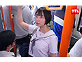 満員バスで対面スロー中出し羞恥に興奮して精子掻き出しオナニーしだすデカ尻J○