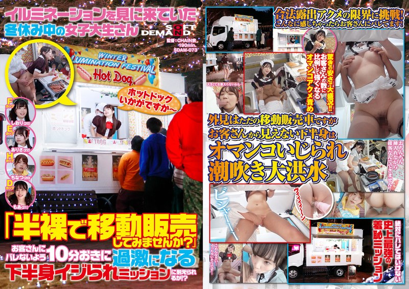 SDAM-073 POSTER A Female College Student Who Came To See The Illuminations During Winter Vacation Would You Like To Sell Half-Naked Mobiles? ?