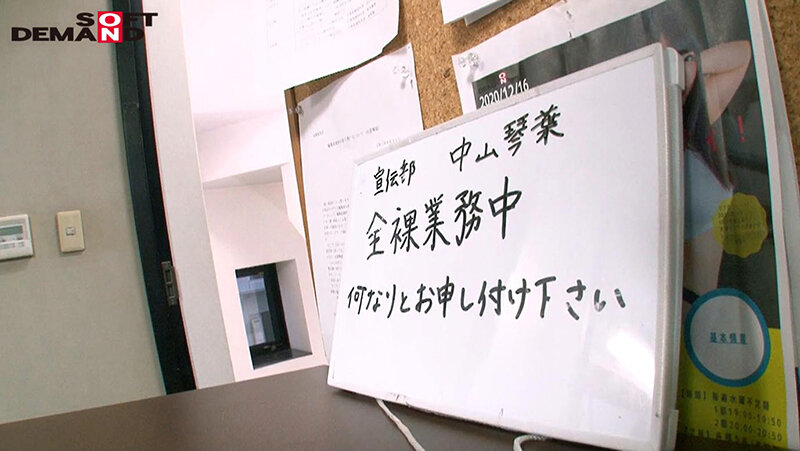 SOD入社2年目中山琴葉 全裸業務で顔を真っ赤にしながらも羞恥心を克服！全裸業務中にまさかの即ハメ中出し！？総発射数5発射！