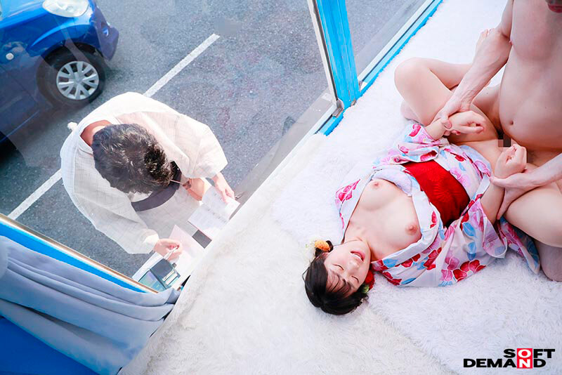 マジックミラー号 女子○生限定 彼女さん!彼氏のチ○ポ当ててください!!inマジックミラー号 夏祭りデート中の浴衣美少女SP 画像20