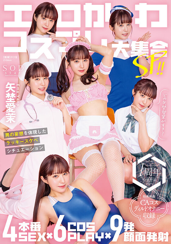 エロかわコスプレ大集合SP!! 4本番SEX×6COSPLAY×9発顔面発射 男の妄想を体現したラッキースケベシチュエーション 矢埜愛茉【特典映像収録版】 画像1