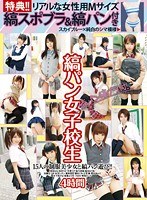 縞パン女子校生4時間のジャケット表面画像