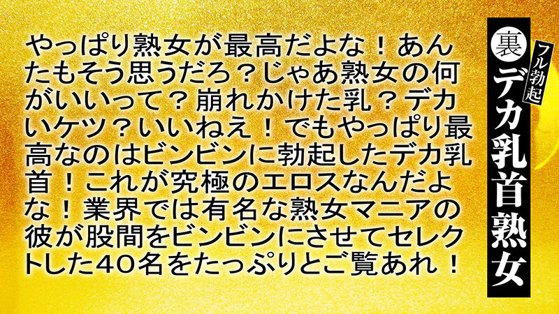 裏フル勃起デカ乳首熟女 マニアが厳選した垂涎の40名8時間特別保存版 画像15