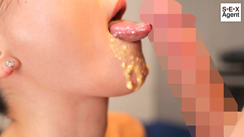 ねっとりくちゃくちゃ咀嚼フェラチオ ~咀嚼した食べ物を口移しで頂き、そのまま口内で犯●れる~ 15枚目