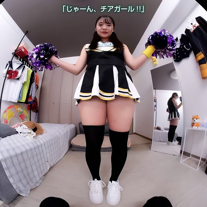 【VR】【8KVR】チアガールのTバック尻に即ズボッVR パンチラ…パン見せ…チアダンス!ツインテ可愛い彼女と過ごす最高に楽しいひととき! 二葉エマ 画像5