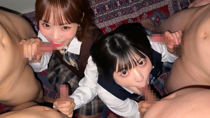 仲良し激カワ女子大生2人組と中出し乱交パ。～孕ませザー汁乱交会～【神回！！】 サンプル