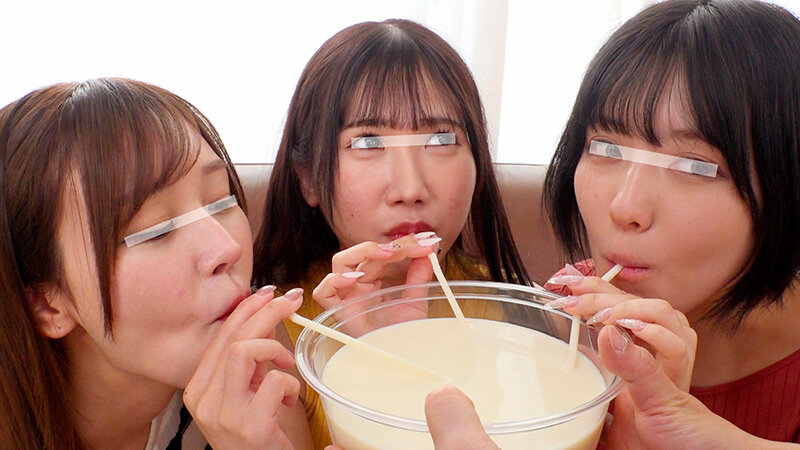 一般男女モニタリングAV Hカップ以上限定 仲良し女子大生3人組が牛乳を口に含んで→爆乳モミモミ→乳首こねくりイキ我慢チャレンジ！協力して我慢出来たら100万円！イッたら罰ゲームのデカチン即ハメ6P！親友同士で初めてのチクイキ絶頂しちゃって敏感になったJDオマ… dvmm00443 ディープス サンプル画像2