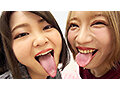濃密ベロ唾液舐め接吻レズ - サンプル 1