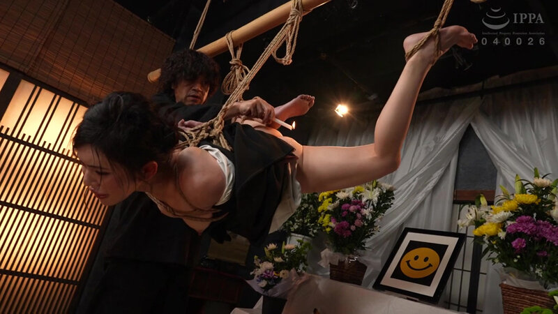 GTJ-131 Torture Wake: Woman In Mourning Clothes For Punishment, Aya Shiomi