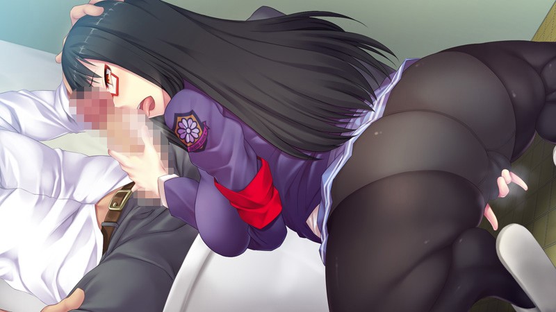 巨乳性奴会長 〜恥辱の白濁黒タイツ〜こんな奴のオカズになるなんて!〜 (DVDPG) 画像2