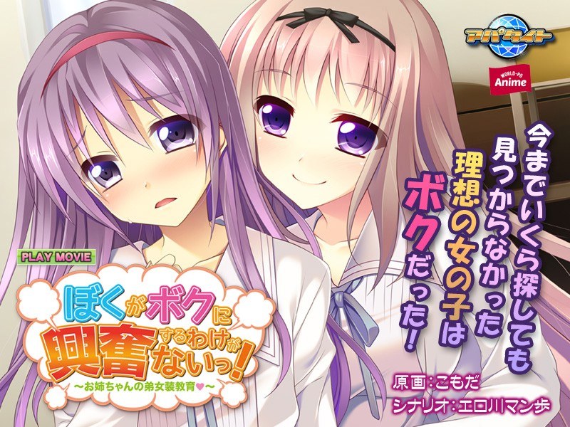 ぼくがボクに興奮するわけがないっ！〜お姉ちゃんの弟女装教育 PLAY MOVIEのジャケ写