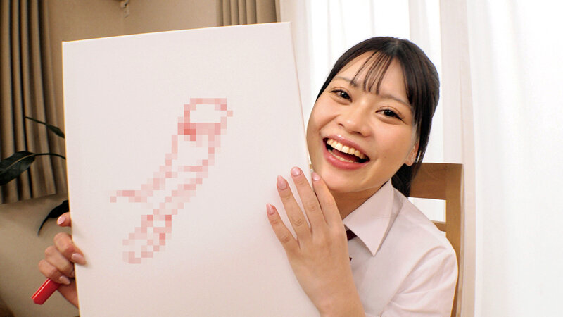 激シコ制服美少女が挑戦!?おち○ぽデッサン!あなたのオマ○コに挿れて欲しいデカチンを描いてくださいw3 画像10