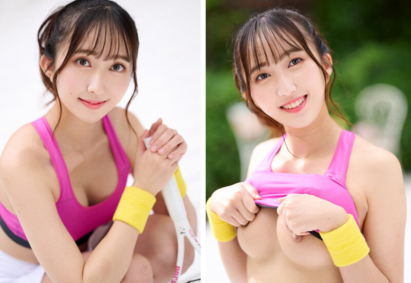 テニス部 現役女子大生 新人 百田あかり 壮絶！生ハメ中出しAVデビュー！ - Image 4