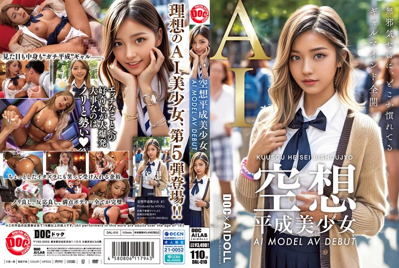 空想平成美少女 AI MODEL AV DEBUT 黒咲華