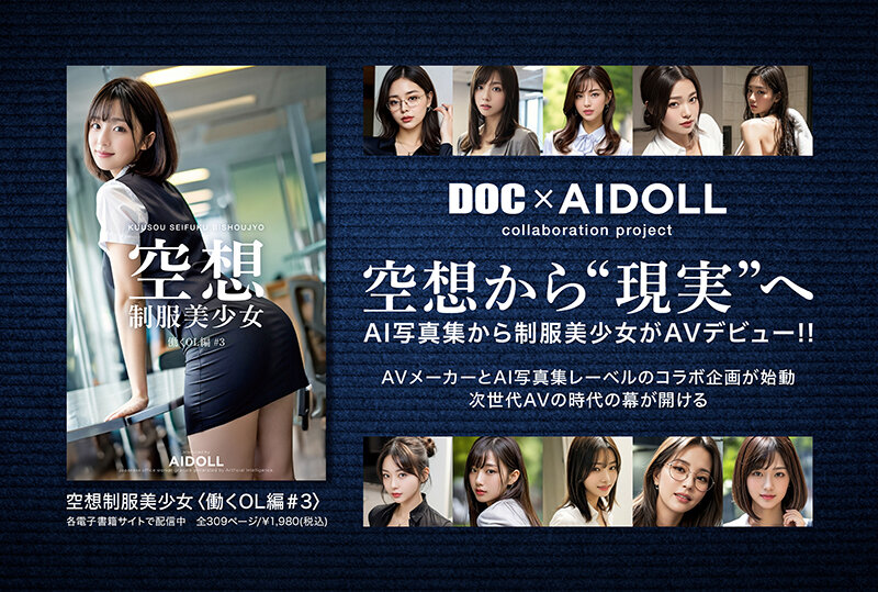 空想制服美少女 AI MODEL AV DEBUT 働くOL編 画像1