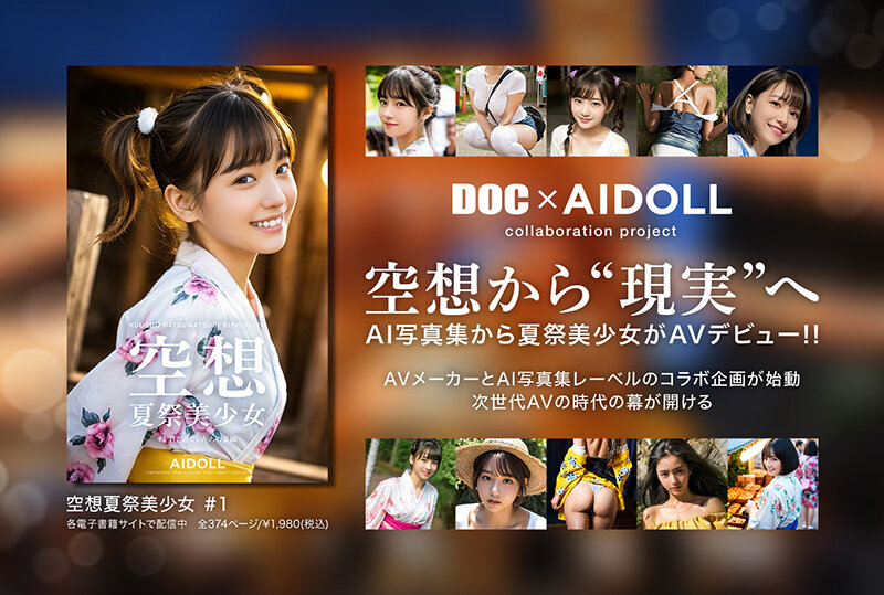 空想夏祭美少女 AI MODEL AV DEBUT サンプル画像 3