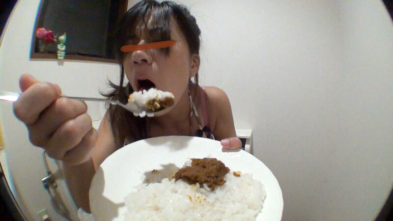 昨日食べた物をもう一度食べる!脱糞カレーライス! 画像9