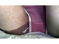 タンポンの紐がパンツからはみ出したケチャまんパンチラ盗撮 サンプル画像18