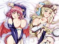巨乳ファンタジー Blu-ray HD版 【シャムシェル × ロクサーヌ】【アイシス × グラディス】 4人合わせて『胸囲』の389cm!?爆乳パラダイス……再び!! 抱き枕カバー付き(ブルーレイディスク)のサンプル画像1