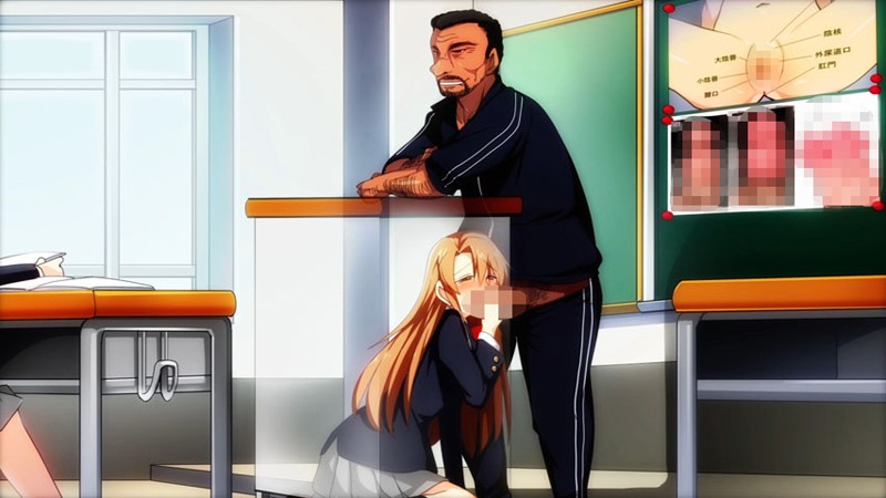 【アニメ】ビッチJ○委員長脅迫レ○プ/生意気J○脅迫レ○プ〜クソ生意気そうなJ○がオラついた体育教師（43）に種付けセックスされまくる！！〜 ［DVD Edition］ 画像7