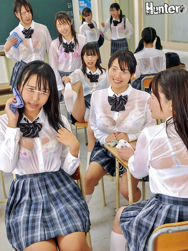 女子校生限定!ブラ透け度200% ゲリラ豪雨でビショ濡れになった制服女子たちに勃起が止まらず中出しハメ放題BEST16名4時間 画像3
