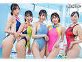 ママさんスイミングスクールのむちむち競泳水着の誘惑セクシーボディが超エロ過ぎる！しかも欲求不満だらけのママさんたちは練習そっちのけでコーチであるボクのチ○ポを狙って誘惑しまくり！ - サンプル 2