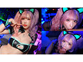 爆乳舌長コスプレイヤーのねっとりナメクジ淫語責め 画像16