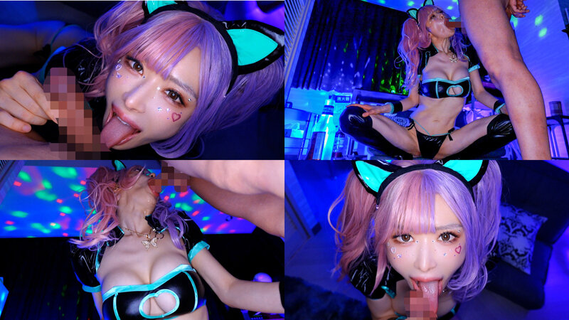 爆乳舌長コスプレイヤーのねっとりナメクジ淫語責め 画像17