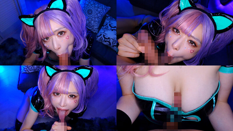 爆乳舌長コスプレイヤーのねっとりナメクジ淫語責め 画像18