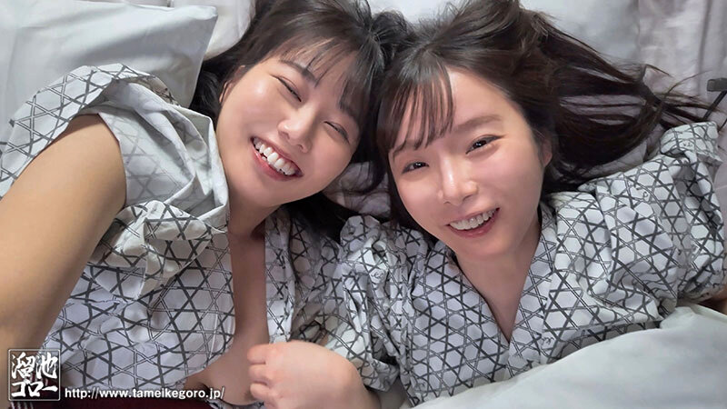 Wレズ解禁 某AVメーカー女子社員2人が退職1日前に有休使ってレズビアン温泉旅行!! 松丸香澄 北村海智 画像7
