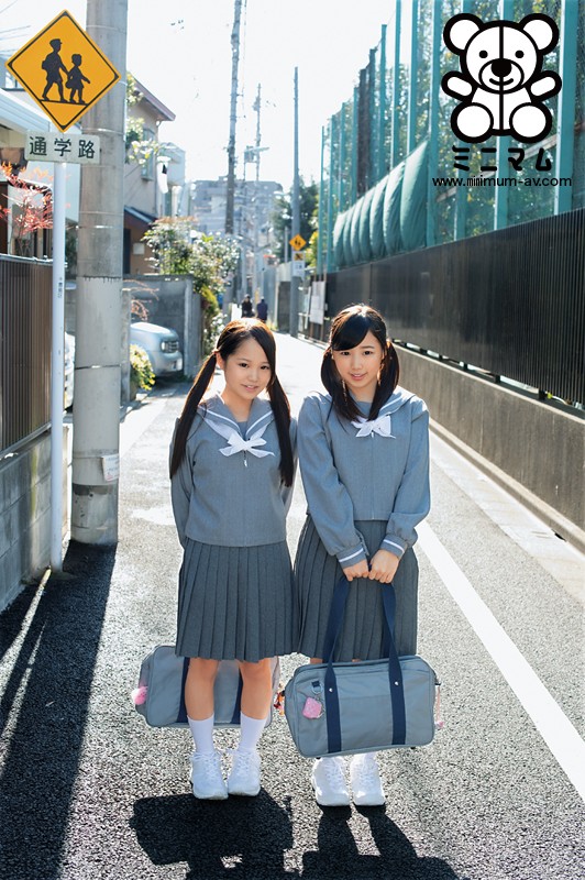 姉妹のように仲良し2人組の女の子を1本の生チ○ポで本物の穴姉妹にしてあげる。りさとあいみ