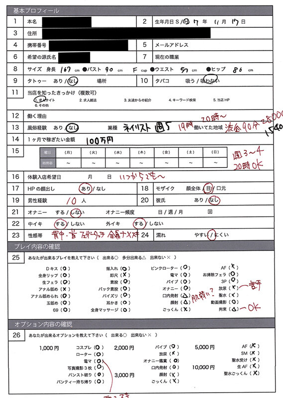 風俗面接SEX盗撮 本番推奨風俗店の面接→SEX体験講習パーフェクト流出！！＃003 面接シロウト 4名255分 画像7