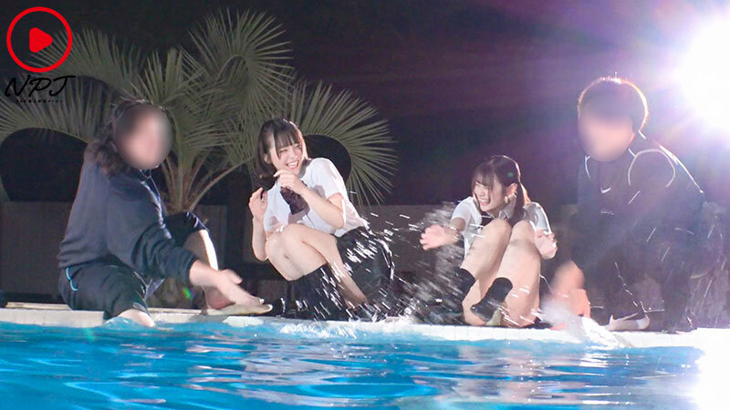 アオハル深夜のプールに忍び込みこっそりびしょ濡れイチャラブ絡みざかりなJ●SEX サンプル