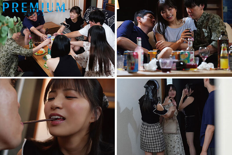 結婚祝いに5年ぶりに再会した同期と巨乳妻の宅飲み寝取られ話 根尾あかり 画像1