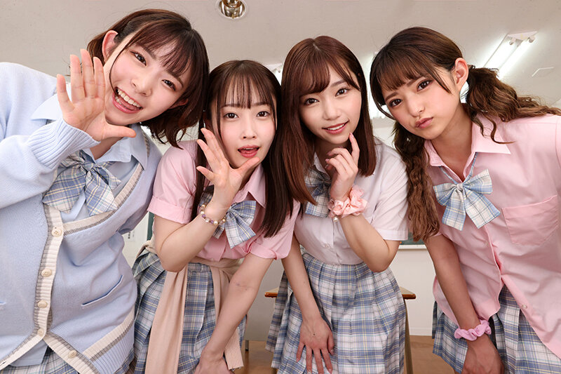 【VR】ココが噂のヤリマン学園~臨時教員として採用された僕に襲いかかる生徒たち~ 絶品連続おしゃぶり誘惑テスト さつき芽衣 沙月恵奈 天然美月 渚みつき 11枚目