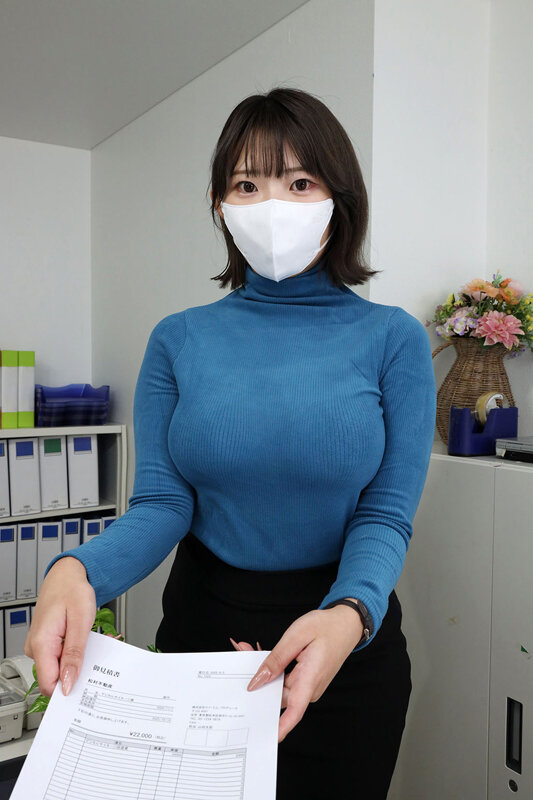 【VR】謝罪の乳嬲り。圧倒的おっぱいを持つシャイで口下手な事務員に反省と羞恥の性奉仕を強要するクズ先輩な僕。事務担当（派遣社員） 桜野さん sample 36