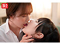 生徒に厳しいmiru先生と生徒に優しい村上悠華先生のレズキス現場目撃！僕も強●参加させられて脳ミソとろける ねっちょりベロキス逆3P関係に！ - サンプル 4