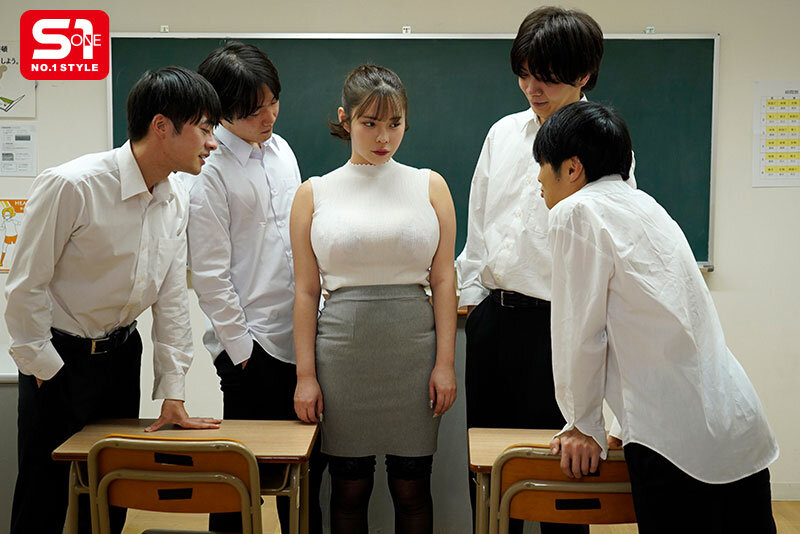 緊縛Jcup女教師 肉オナホレ●プ輪● 弱みを握られた巨乳教師は拘束され好き放題揉みしゃぶり舐め輪●される… 五条恋 画像1